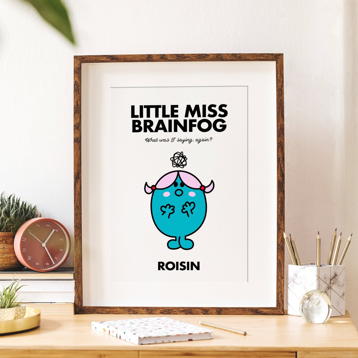 Little Miss Brainfog personalised print