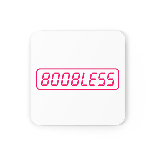 Boobless Cork Back Coaster