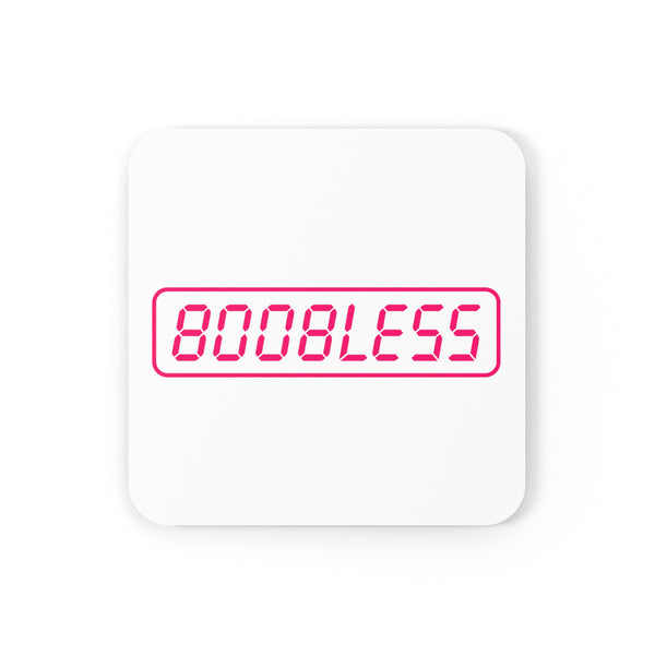 Boobless Cork Back Coaster