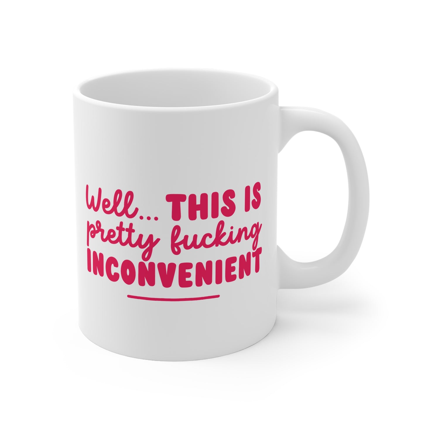 Funny Mug - 'Well This Is Pretty F*ing Inconvenient'