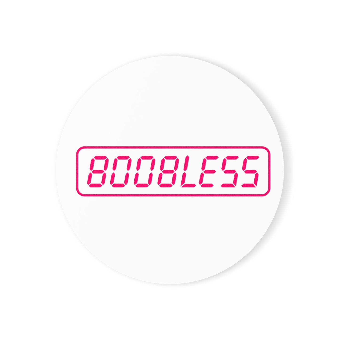 Boobless Cork Back Coaster