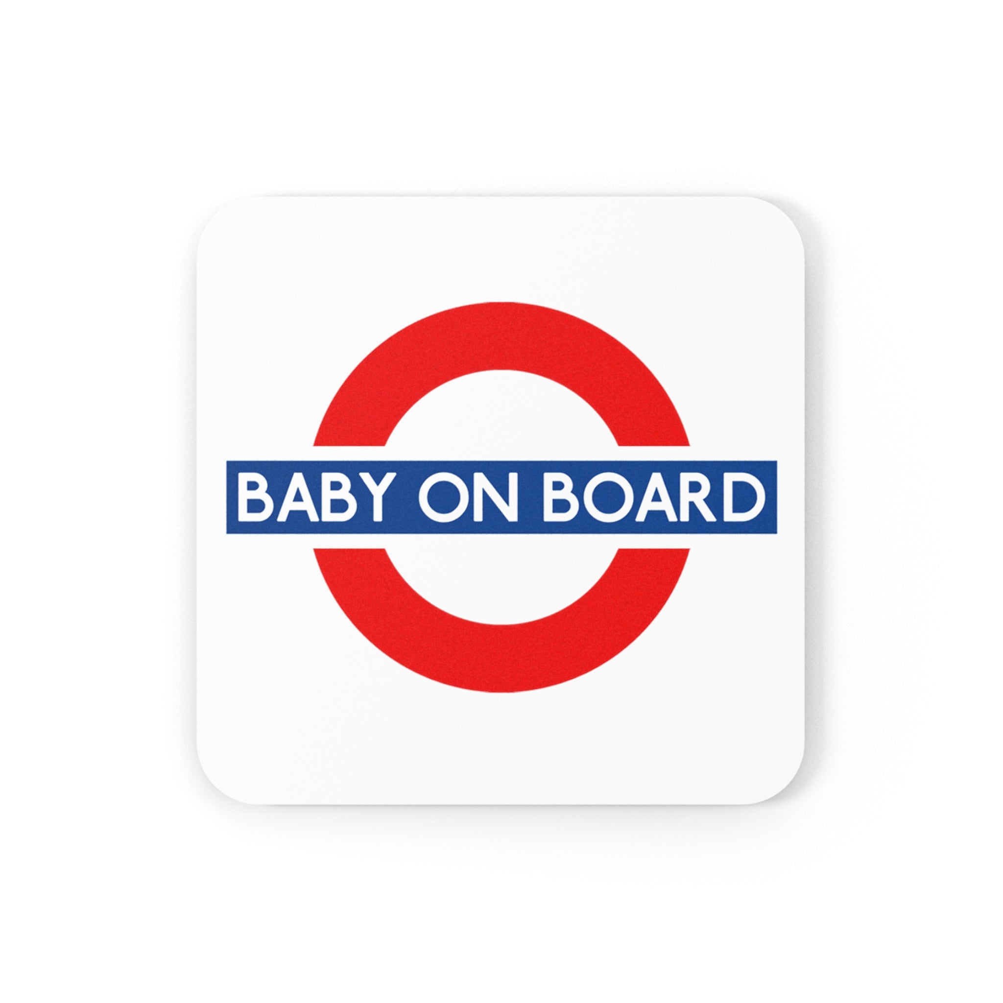 Baby On Board Cork Back Coaster