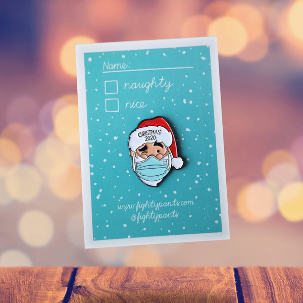 Santa 2020 Enamel Pin