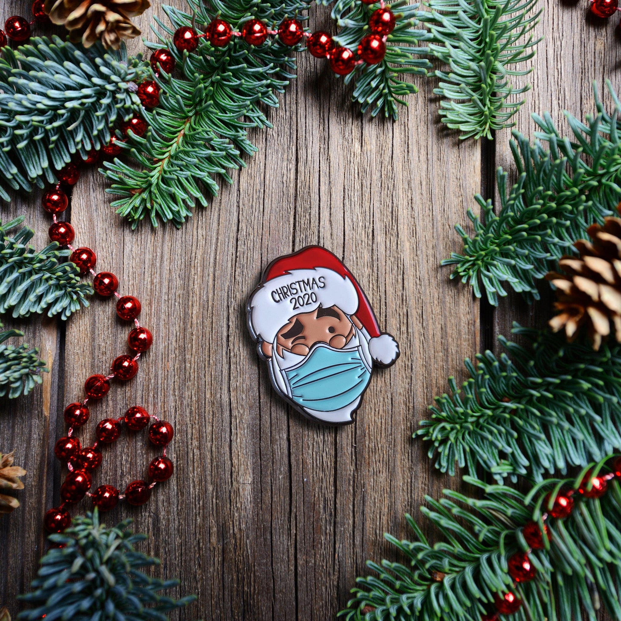 Santa 2020 Enamel Pin