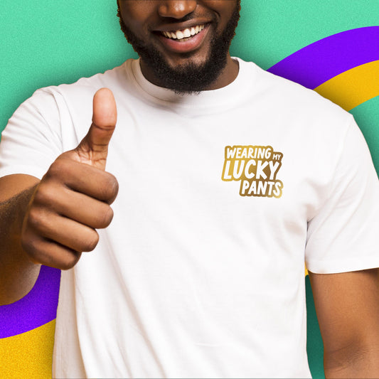 Wearing My Lucky Pants tee
