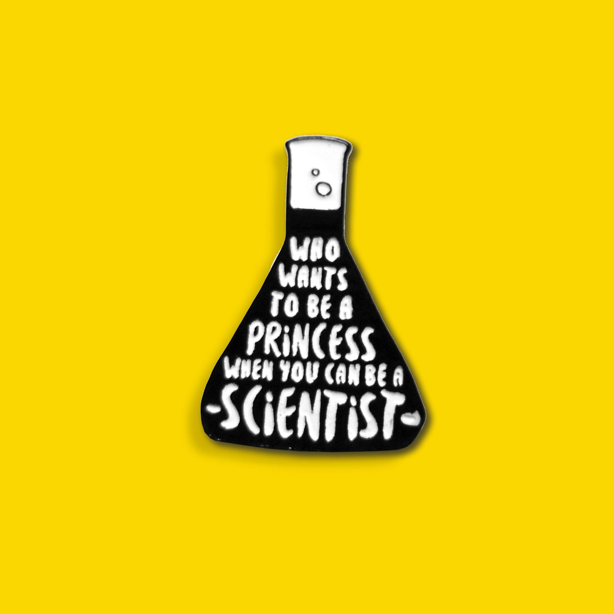 Girl Scientist enamel pin